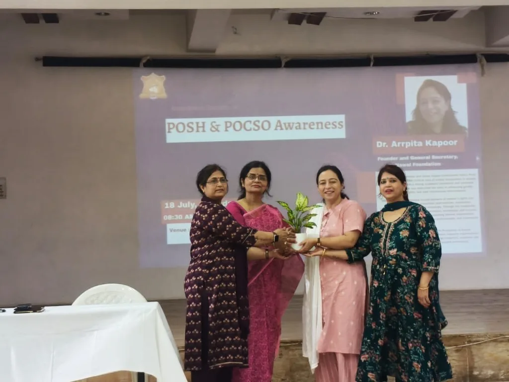 Completion of POSH training workshop at an educational institution in Lucknow